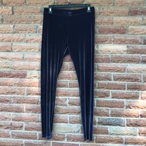 Grey Velvet leggings